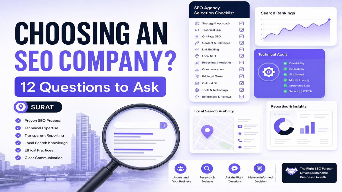 Checklist for choosing an SEO company in Surat